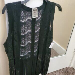 Boot Barn VOCAL WOMEN'S LACE STUDDED FRINGE VEST *NWT*